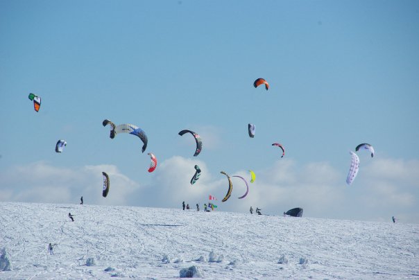 Snowkite au col des supeyres