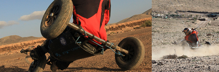 Buggy Peter Lynn XR en action à Fuerteventura