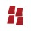 MBS Shockblocks Matrix III Gommen - Hard - Rood