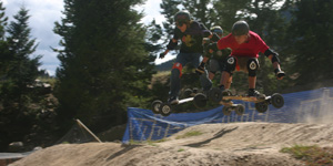 boarder cross en mountainboard