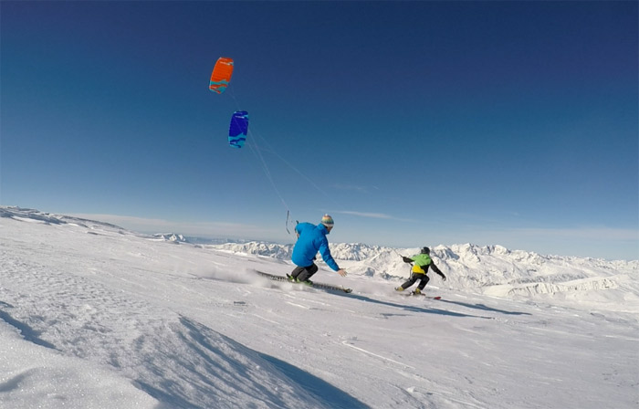 Backcountry en Snowkite